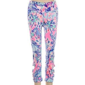 Lilly Pulitzer Luxletic Floral Lux Weekender Cabana Cocktail Crop Leggings XXS